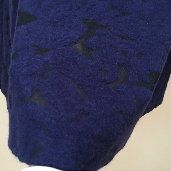 Lord&Taylor 424 Fifth Skirt A-line Evening Blue Textured Wool Blend New Size 10 - Picture 7 of 7